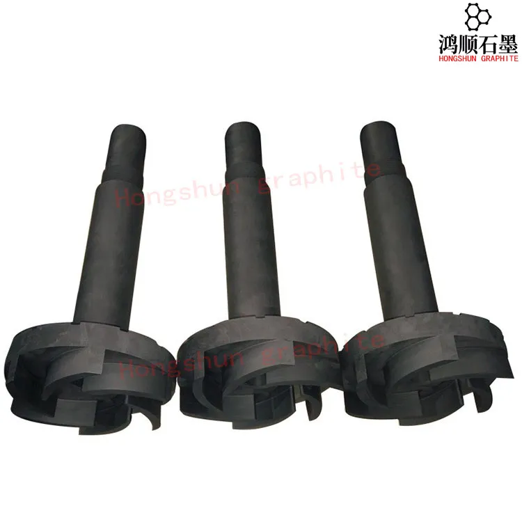 Rotor de grafite para agitação de líquidos